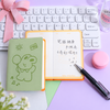 Cute Mini Pocket Diary with Pen | Cartoon Embossed Portable Notebook Journal