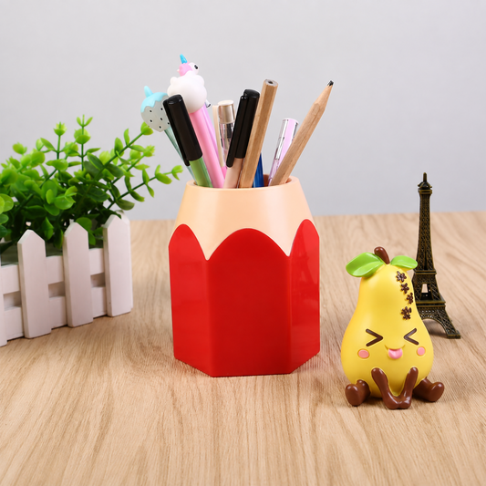 Cute Pencil-Shaped Pen Holder | Creative Desktop Stationery Organizer