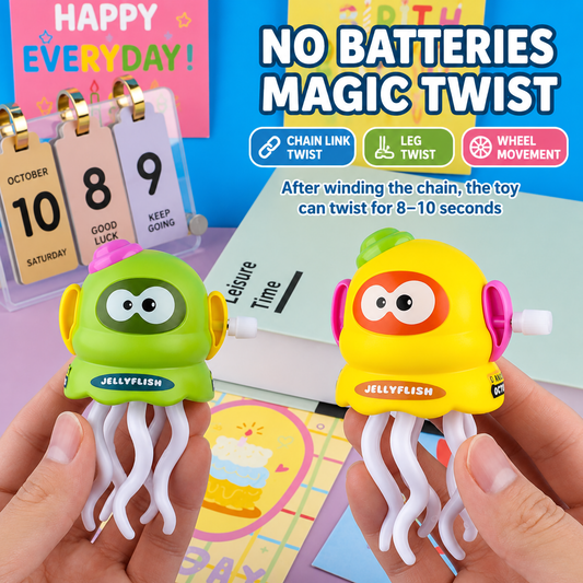 Cute Wind-Up Dancing Jellyfish Toy for Kids | Toddlers