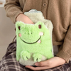 Animal Plush Hot Water Bag with Hand Warmer Pocket