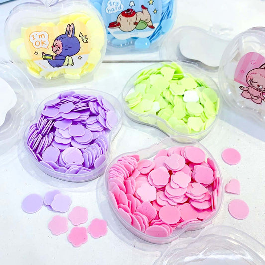Colorful Apple Shape Scented Paper Soap Flakes