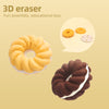 Delicious Cookie Eraser Set Of 4Pcs | Cute 3D Detachable