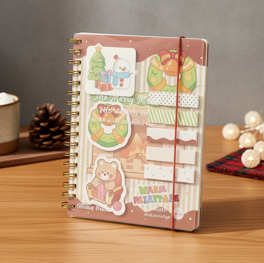 Merry Christmas Dairy | Built-In Sticky Note