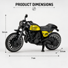 Die-Cast Metal Motorcycle Series: Miniature Adventure Bike