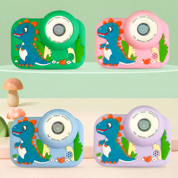 Dino Theme Dual-Lens Children's Digital Camera