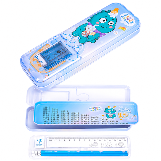 Cartoon Metal Comapss Box with Stationery