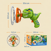 Electric Dino Bubble Gun | Fun Outdoor Toy with Bubble-in-Bubble Effect