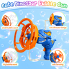 Electric Dino Bubble Gun | Fun Outdoor Toy with Bubble-in-Bubble Effect