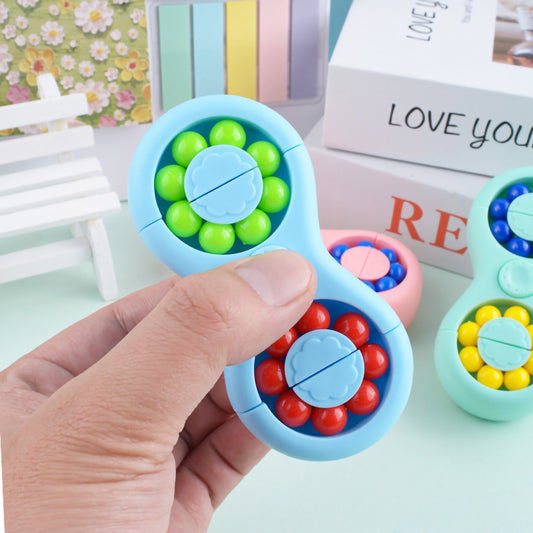 Double-Sided Magic Bean Fidget Spinner | Stress Relief Puzzle for Kids & Adults