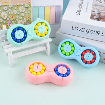 Double-Sided Magic Bean Fidget Spinner | Stress Relief Puzzle for Kids & Adults