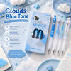 Dreamy Clouds Blue Tone Gel Pen Set Of 4