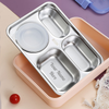 Tokyo Buffet Stainless Steel Lunch Box 4-Grid with Soup Bowl - 1000ml