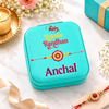 Elegant Rakhi Gift Set: Watch, Kada, Bracelet, Necklace, Ring & Earrings