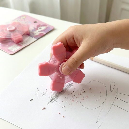 Unicorn Fidget Spinner Eraser