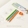 Pencil Shape Magic Eraser Set with Sharpener