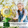 Flower Bubble Blower Machine |  Light-Up Bubble Blower for Endless Play