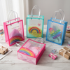 Rainbow Rush PVC Gift Bags | Colorful Party Favor Bags