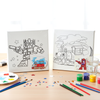 Animal DIY Pre Printed Canvas Painting Set
