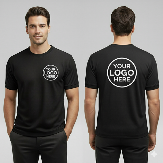 Corporate Customized T-Shirt with Logo | Premium Round Neck