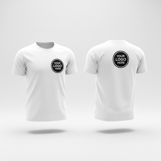 Corporate Customized T-Shirt with Logo | Premium Round Neck