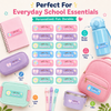 Personalized Kids Pastel Kawaiii Name Stickers | Waterproof UV DTF Labels | 16 Stickers