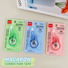 Cute Macron Pastel Whiteout Tape with Ultra-Thin Transparent PET Film