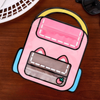 2D Cartoon School Bag Ziplock Pouch | Resealable Gift Bag