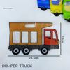 2D Cartoon Construction Vehicle Ziplock  GIft Bags
