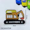 2D Cartoon Construction Vehicle Ziplock  GIft Bags