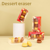 DIY Assembled Dessert Macaron Erasers Set of 4Pcs | Non-toxic & High-quality Soft Rubber