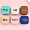 6 Luxury small pink jewelry boxes display with beautiful background