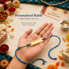 Personalized Evil Eye Metal Rakhi for Brother | Laser Engraved Personalized Name Rakhi