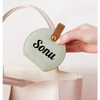 Personalised Portable Round Travel Jewellery Box | Mini PU Leather Jewellery Organizer Case with Handle