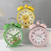 Cute Animal Alarm Clock – Night Light Twin Bell Clock for Kids