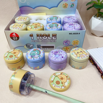 Portable Single-Hole Aesthetic Animal Pencil Sharpener for School Students