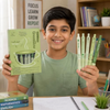 GreenGlow Aesthetic Matcha Green Gel Pen Set | 0.5mm Fine Tip