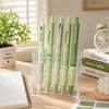 GreenGlow Aesthetic Matcha Green Gel Pen Set | 0.5mm Fine Tip