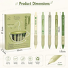 GreenGlow Aesthetic Matcha Green Gel Pen Set | 0.5mm Fine Tip