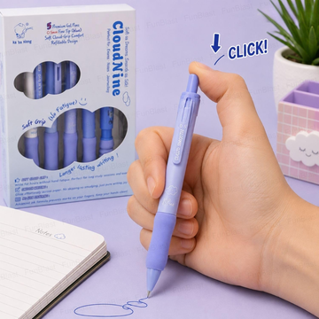 Cloud Nine Aesthetic Blue Gel Pen Set | 0.5mm Fine Tip