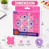 Tic Tac Toe Board Game Eraser Set
