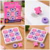 Tic Tac Toe Board Game Eraser Set