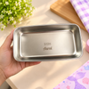 Kids Cute Secret Character Stainless Steel Single Compartment Lunch Box | 500ml + 80ml Bowl