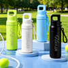 Leak-Proof Gym & School Water Bottle with Straw & Strap 500ml