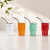 Mini 100ml Insulated Tumbler with Straw | Portable Stainless Steel Travel Coffee Cup