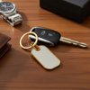 Dual-Tone Golden Metal Keychain