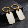 Dual-Tone Golden Metal Keychain