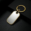 Dual-Tone Golden Metal Keychain
