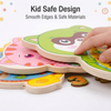 Wooden 2 in 1 Educational Clock Puzzle & Shape Sorter