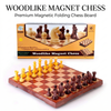 Woodlike Magnetic Chess Set | Foldable Travel Board Game
