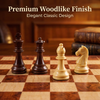 Woodlike Magnetic Chess Set | Foldable Travel Board Game